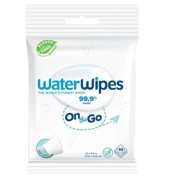 WaterWipes On-the-go Plastic Free Wipes 10 Wipes