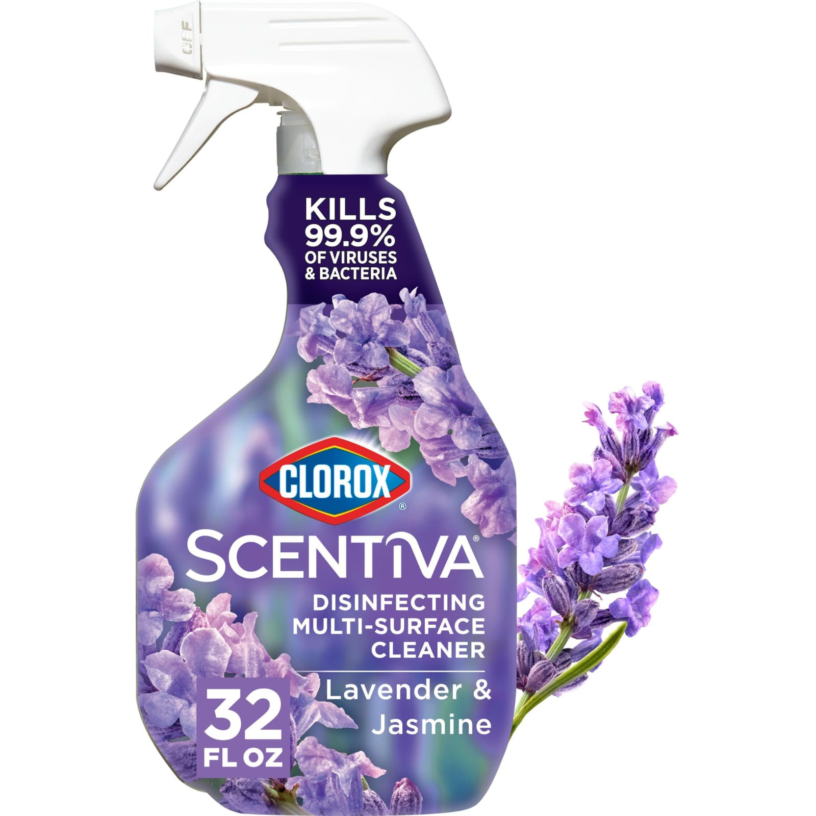 Clorox Scentiva Disinfecting Multi Surface Cleaner Lavender & Jasmine 946 ML