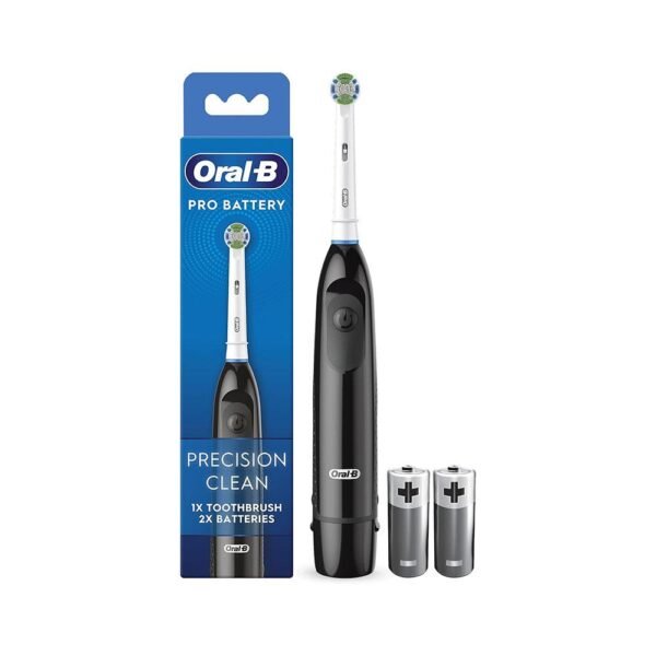 Oral-B Pro Battery Power Black Toothbrush Precision Clean