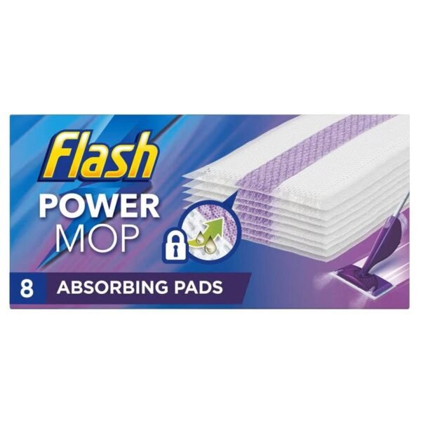 Flash Power Mop Refill Pack 8 Absorbing Pads