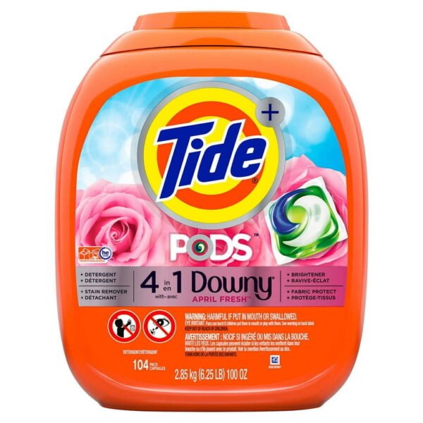 Tide Pods 4 In 1 With Downy April Fresh 104 Pods