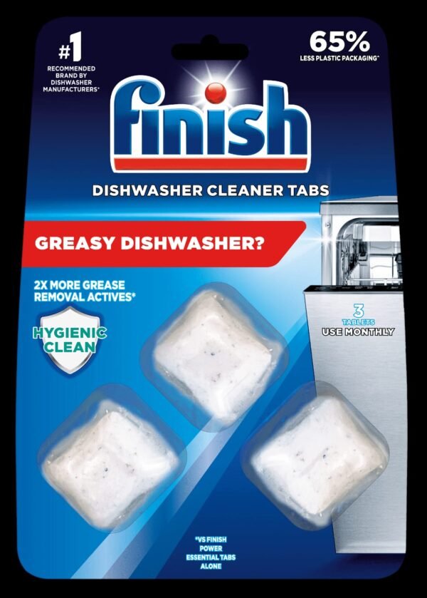 Finish Dishwasher Machine Cleaner 3 Tabs 51 G