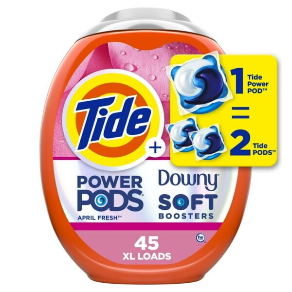 Tide Power XL 45 Pods With Plus Downy 1.98 KG