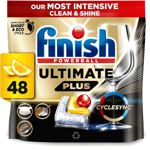 Finish Ultimate Plus Dishwasher Lemon 48 Tablets