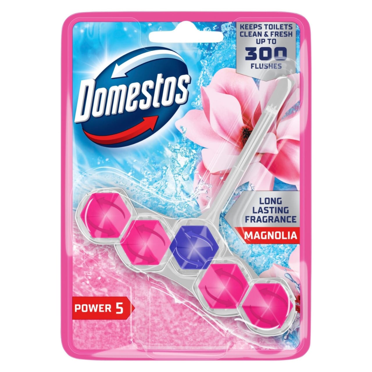 Domestos Rim Block Magnolia 300 Flushes 50 G