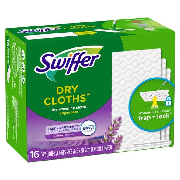 Swiffer Dry Sweep Cloth Lavender 16 SHT