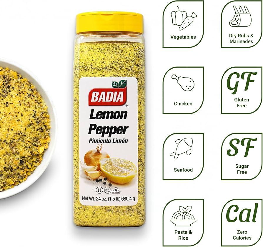 Badia Spices Lemon Pepper Gluten Free 680.4 G