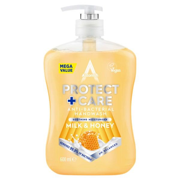 Astonish Antibacterial Hand Wash Milk & Honey 600 ML