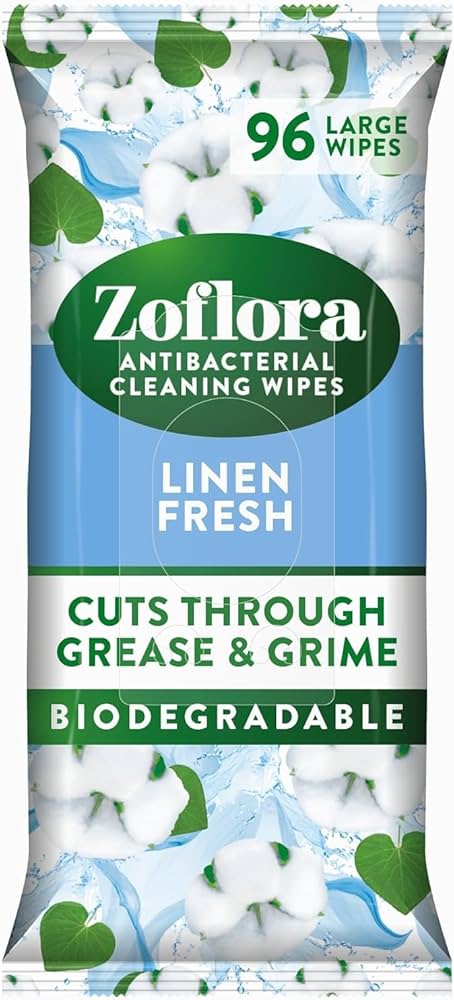 Zoflora Disinfectant Wipes Linen Fresh 96 SHT