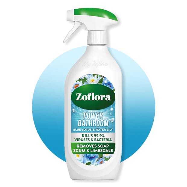 Zoflora Power Bathroom Antibacterial Trigger Blue Lotus & Water Lily 800 ML