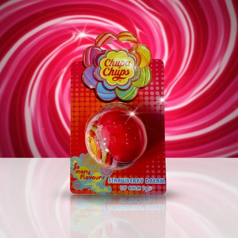 Chupa Chups Round Lip Balm Strawberry Dream
