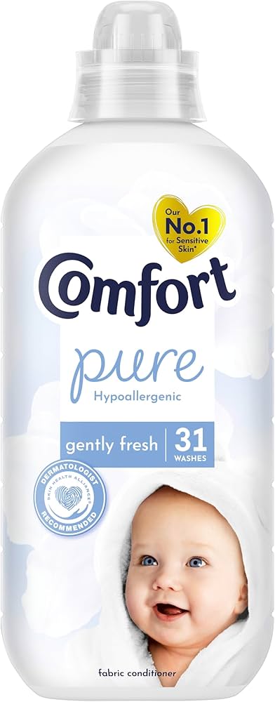 Comfort Pure Fabric Conditioner Hypoallergenic Gently Fresh 31 Wash 930 ML