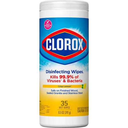 Clorox Disinifecting Wipes Lemon 35' S