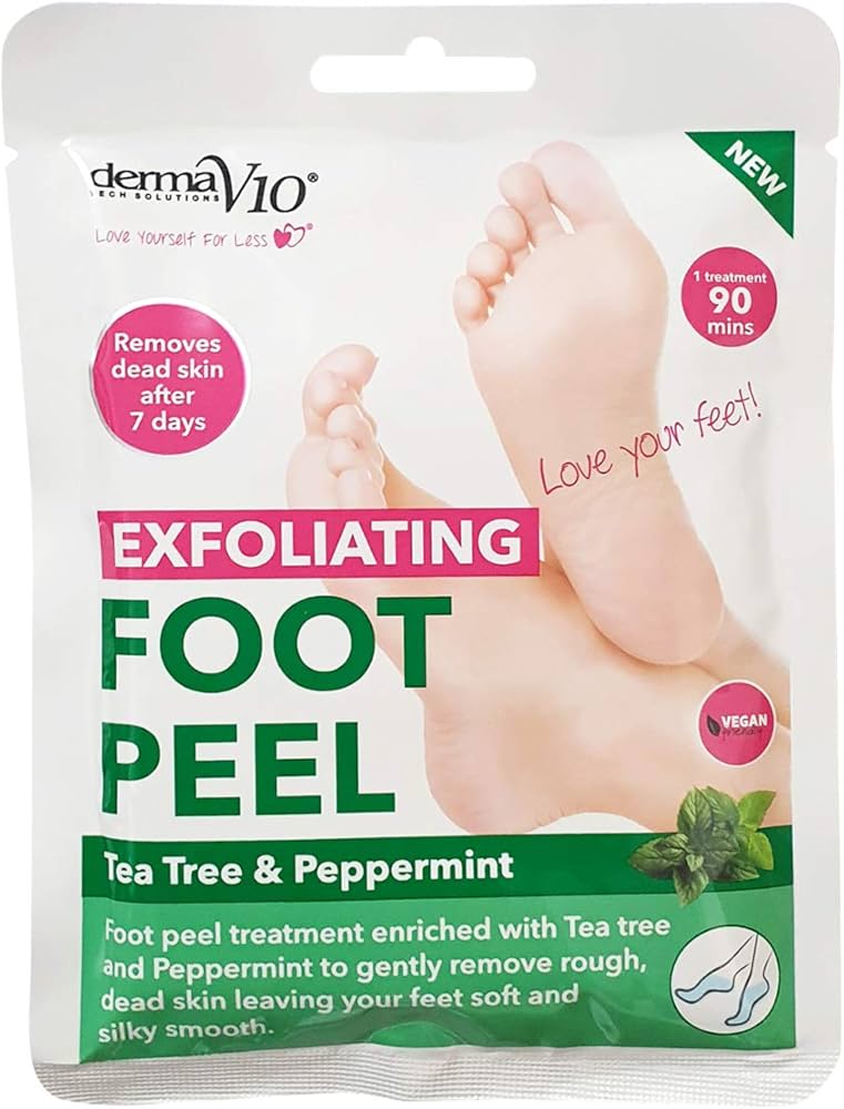 Derma V10 Exfoliating Foot Peel Tea Trea
