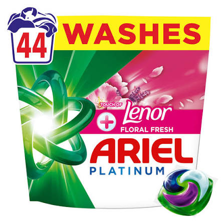 Ariel Pods Platinum With Touch Of Lenor Floral Fresh Scent 44 Wash