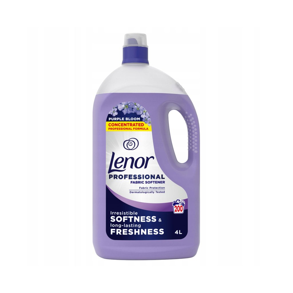 Lenor Professional Liquid Fabric Softener Purple Bloom, 4L (200 Washes)