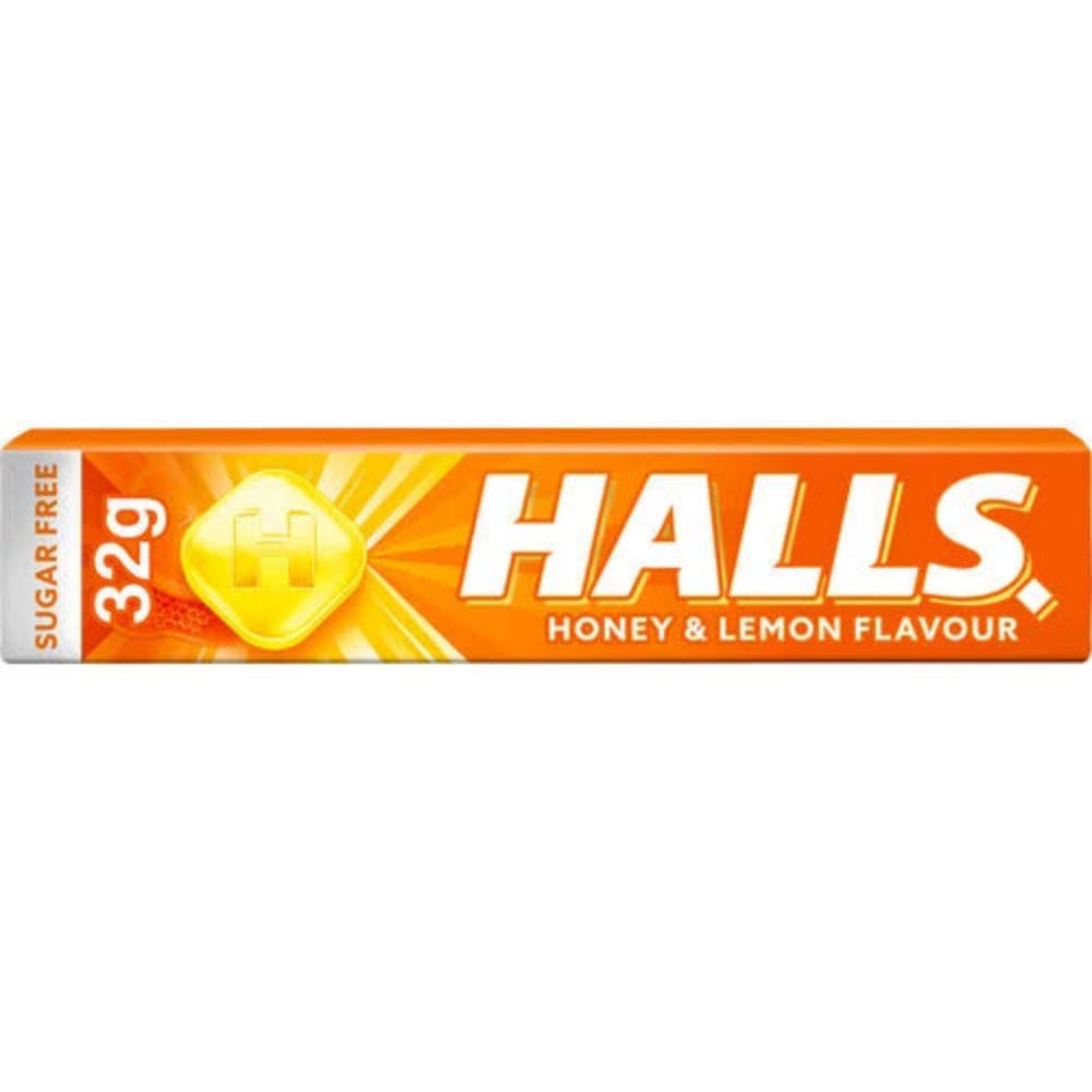 Halls Honey Lemon Flavour Suger Free 32 G