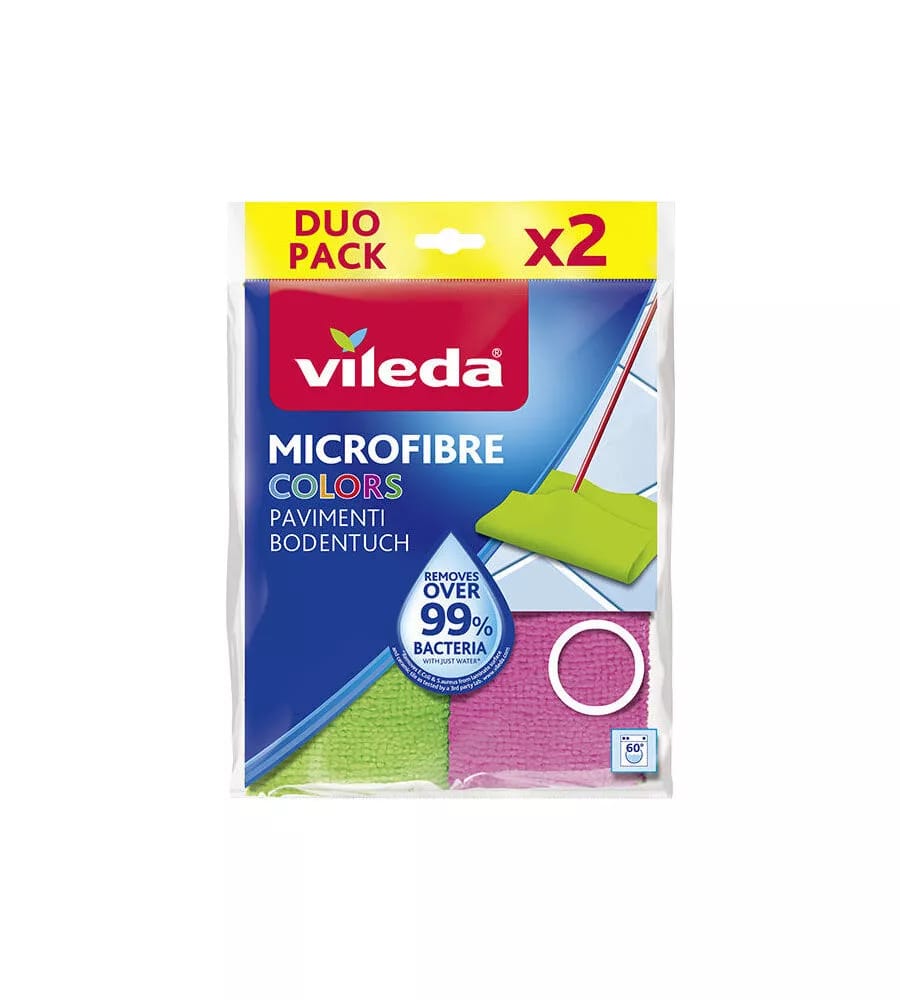 Vileda Antibacterial Microfibre Colors Duo Pack 40 CM * 50 CM