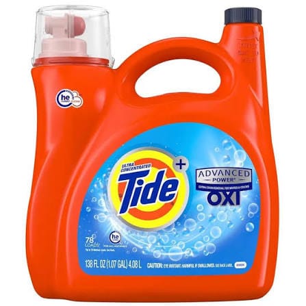 Tide Ultra Concentrated Laundry Detergent Advanced Oxi Power 78 Loads 4.08 Liters