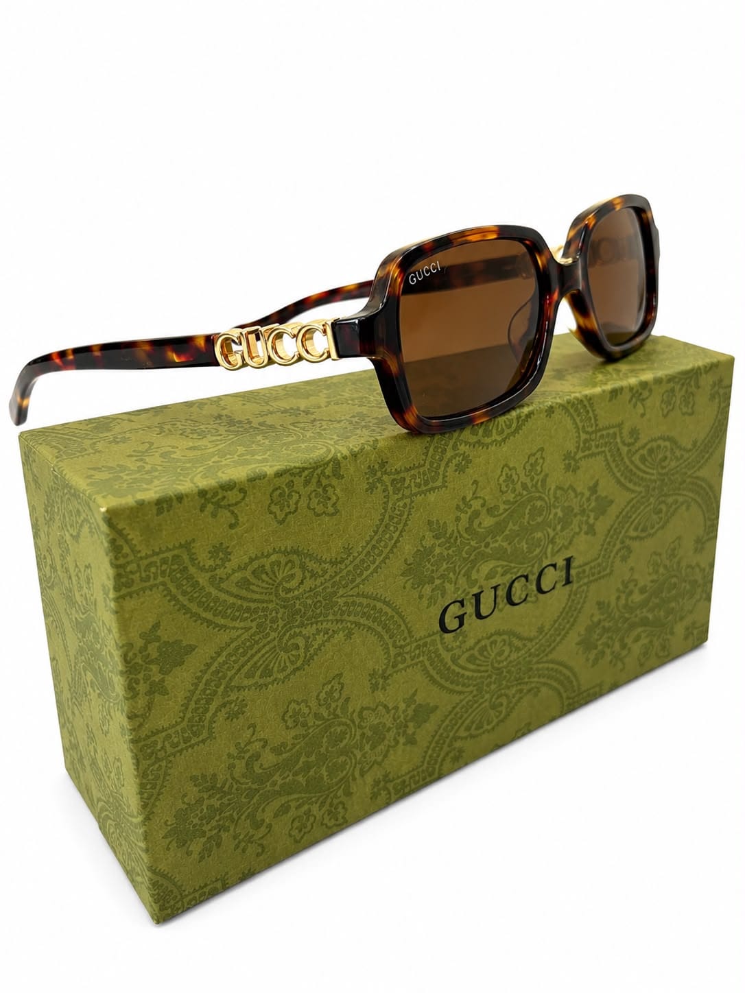 Luxury MiuMiuNarrow rectangular shape - Brown and Gold