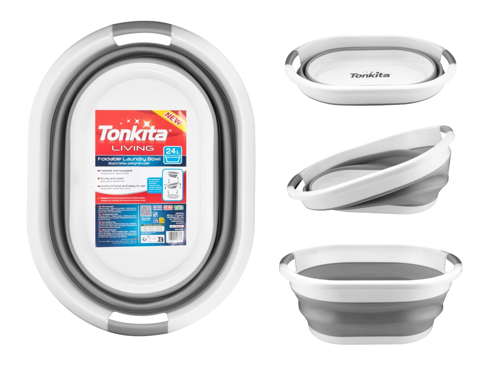 Tonkita Foldable Laundry Bawl 24 Liter